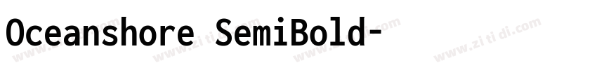 Oceanshore SemiBold字体转换